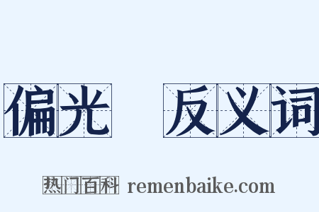 偏光鏡反义词是什么意思的图片